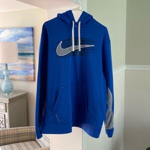 Nike Therma Fit Men’s Hoodie, Blue size Large